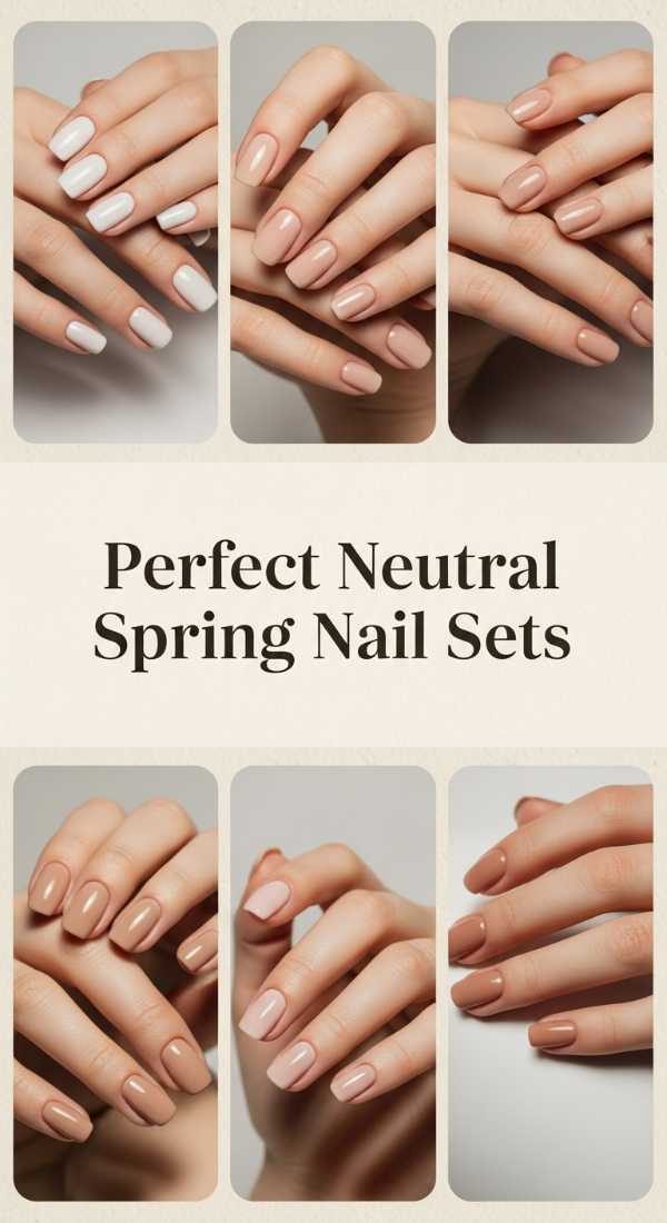 Perfect Neutral Spring Nail Sets