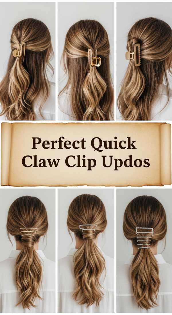 Perfect Quick Claw Clip Updos 69f261d837f35