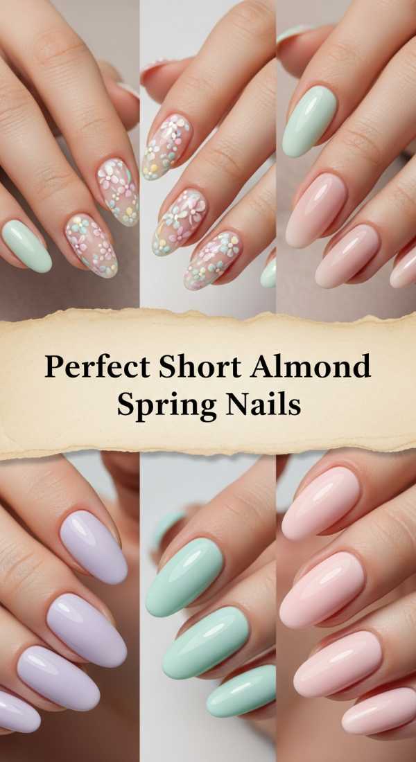 Perfect Short Almond Spring Nails 69df1ba3d6f82