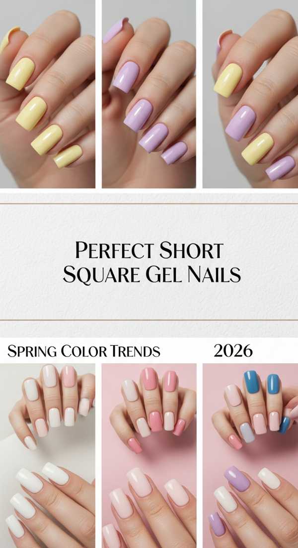 Perfect Short Square Gel Nails 69f0ca2f114b4