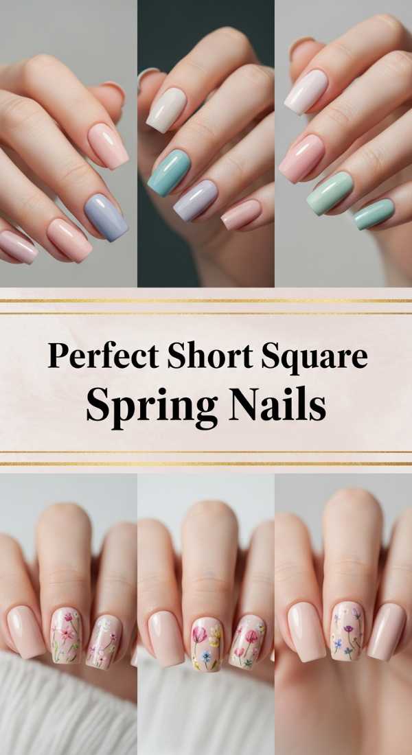 Perfect Short Square Spring Nails 69f32d473a301