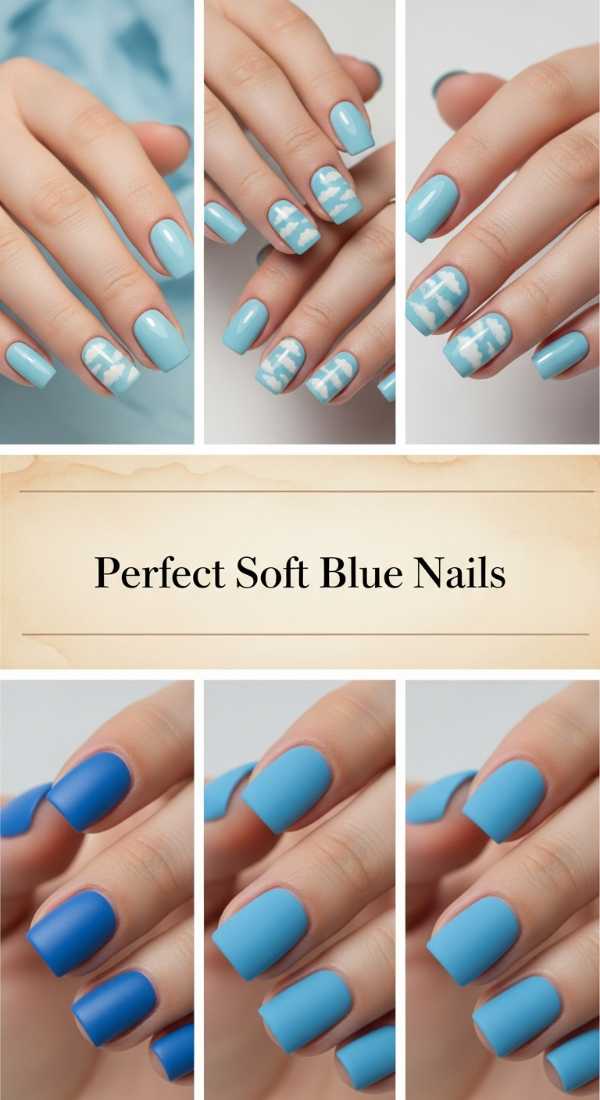 Perfect Soft Blue Nails 69f0ca4f10f27