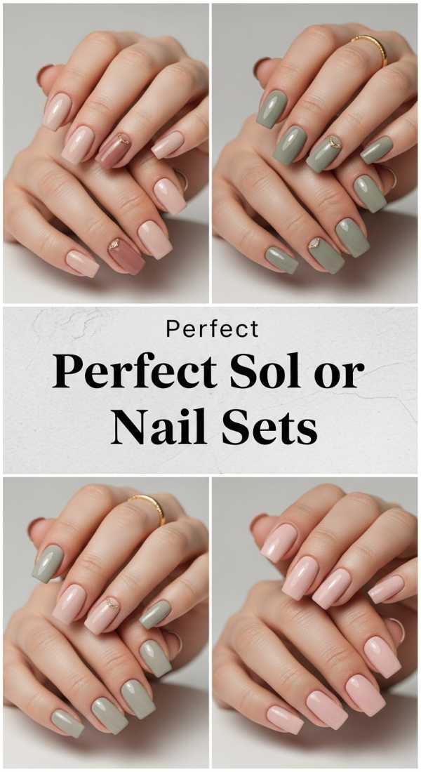 Perfect Solid Color Nail Sets