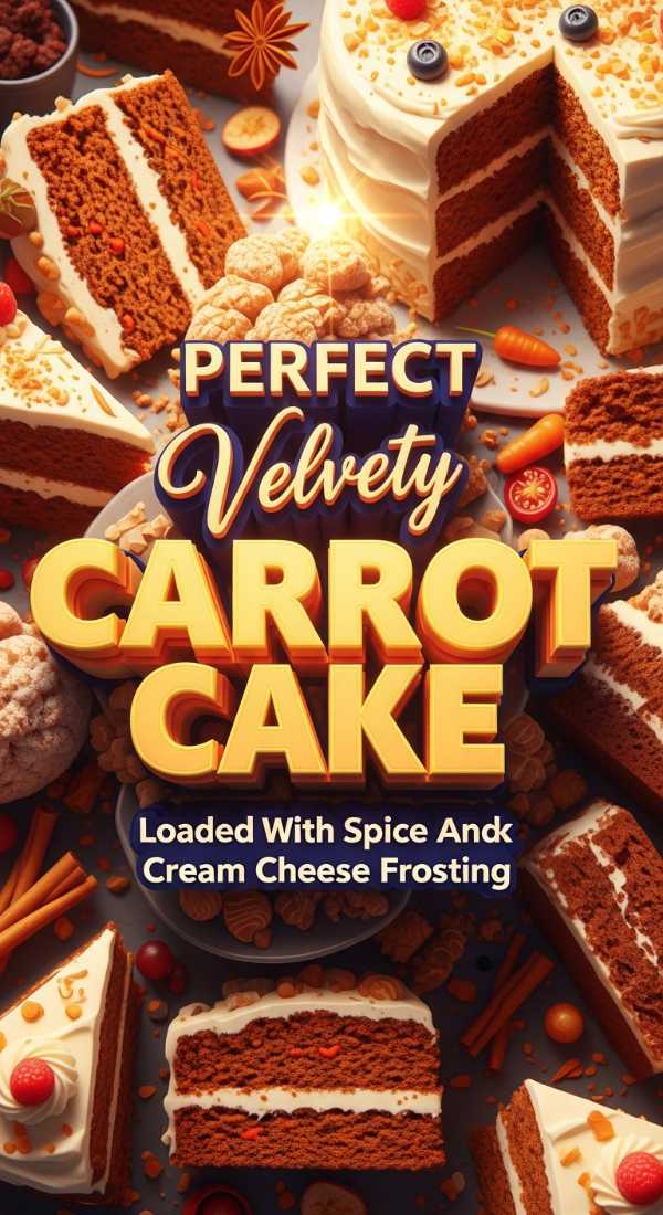 Perfect Spiced Velvety Carrot Cake