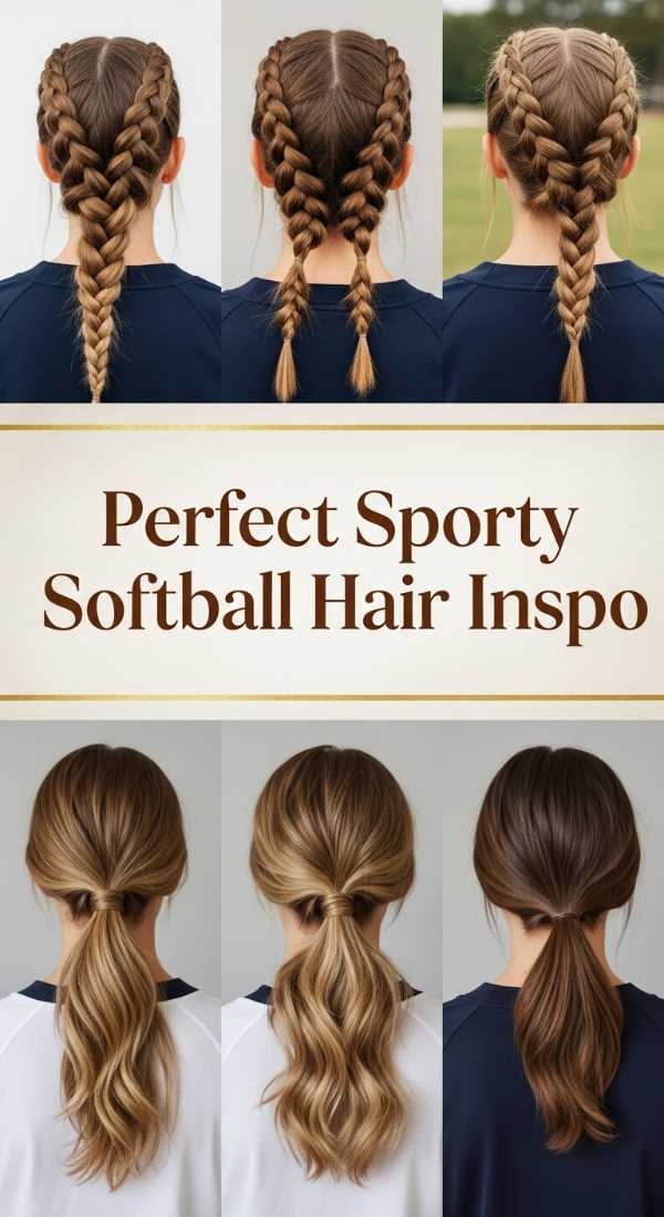 Perfect Sporty Softball Hair Inspo 69ef493a1b93f