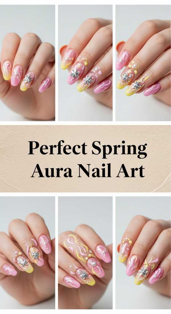 Perfect Spring Aura Nail Art 69ee4187f3ed2