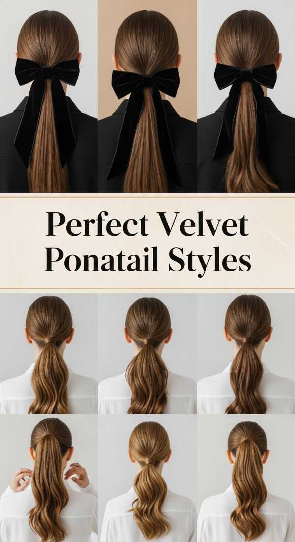 Perfect Velvet Ponytail Styles 69e4f67476ebb