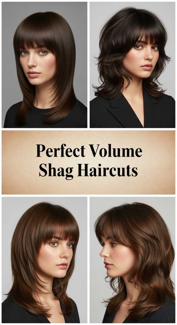 Perfect Volume Shag Haircuts