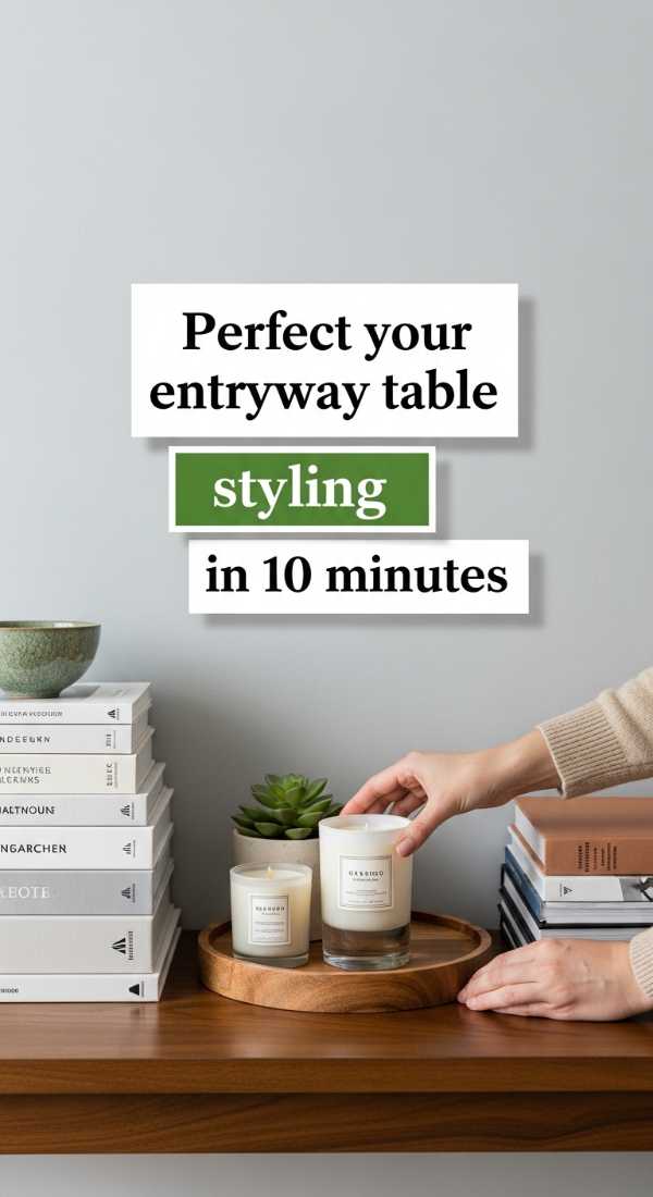 Perfect Your Entryway Table Styling In 10 Minutes 69f1b1df30d31