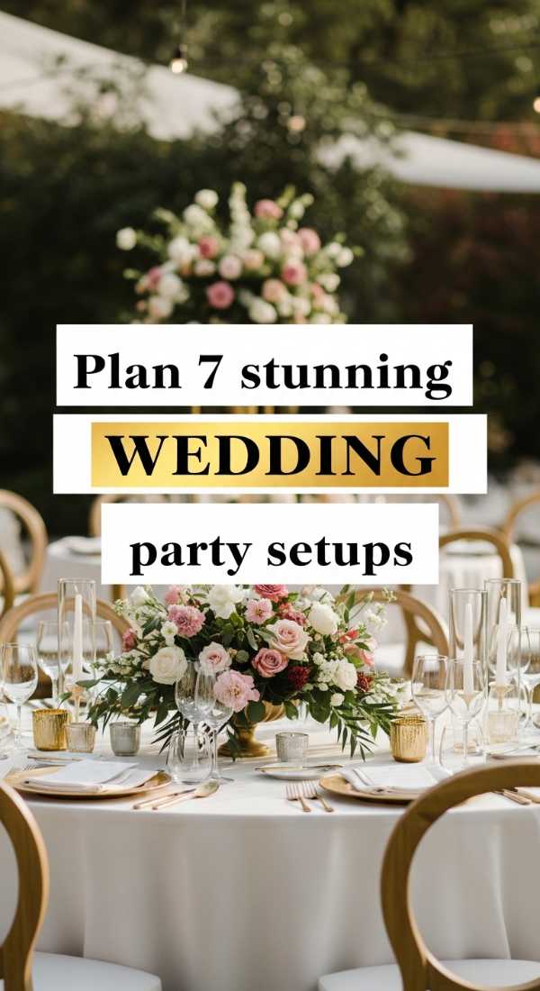 Plan 7 Stunning Wedding Party Setups 69e60f4b02570