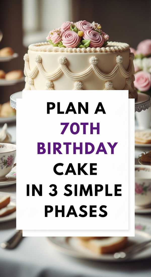 Plan A 70th Birthday Cake In 3 Simple Phases 69edfaa08de63