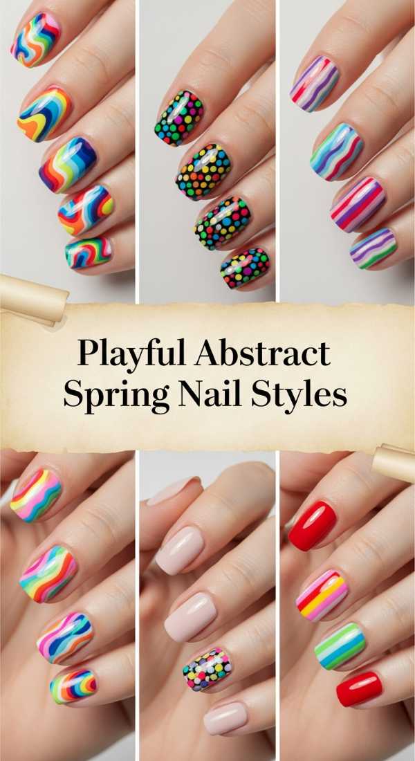 Playful Abstract Spring Nail Styles 69f0cc5a7d8b8