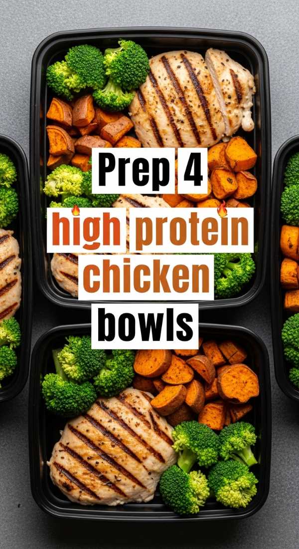 Prep 4 High Protein Chicken Bowls 69e853d23c01e