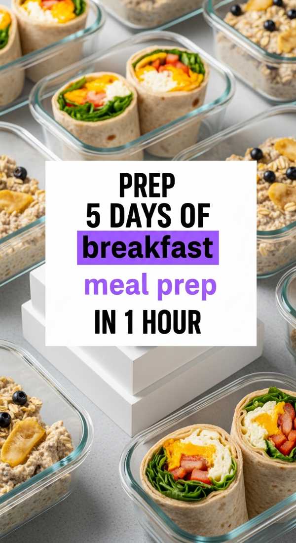 Prep 5 Days Of Breakfast Meal Prep In 1 Hour 69ec6f338799c