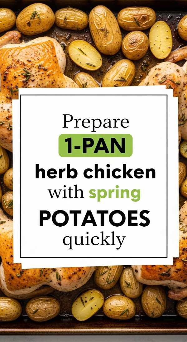 Prepare 1 Pan Herb Chicken With Spring Potatoes Quickly 69e70adbcd23b