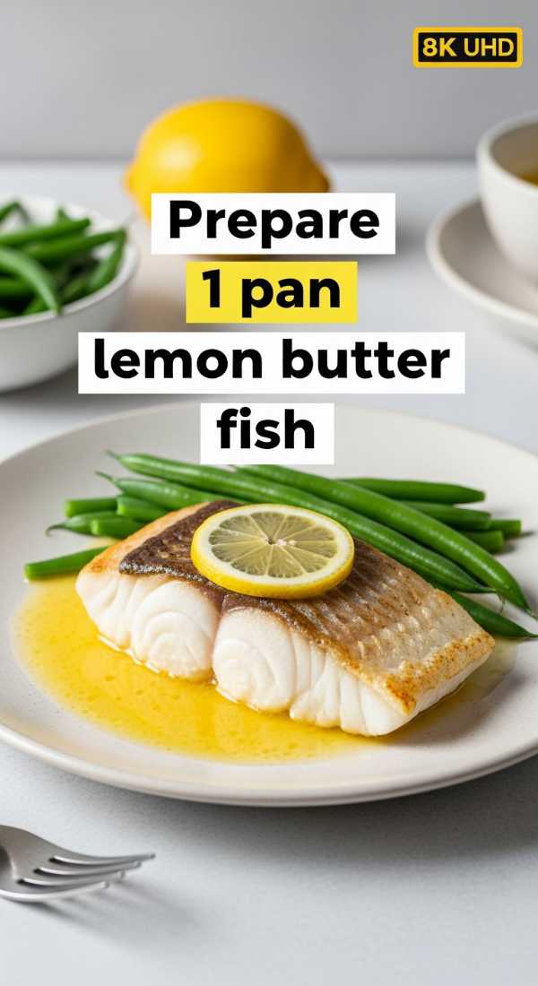 Prepare 1 Pan Lemon Butter Fish 69e853d15965d