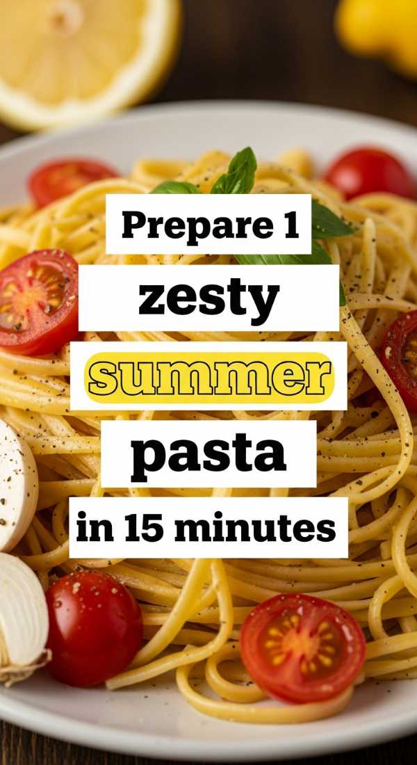 Prepare 1 Zesty Summer Pasta In 15 Minutes 69ec86de1eab6