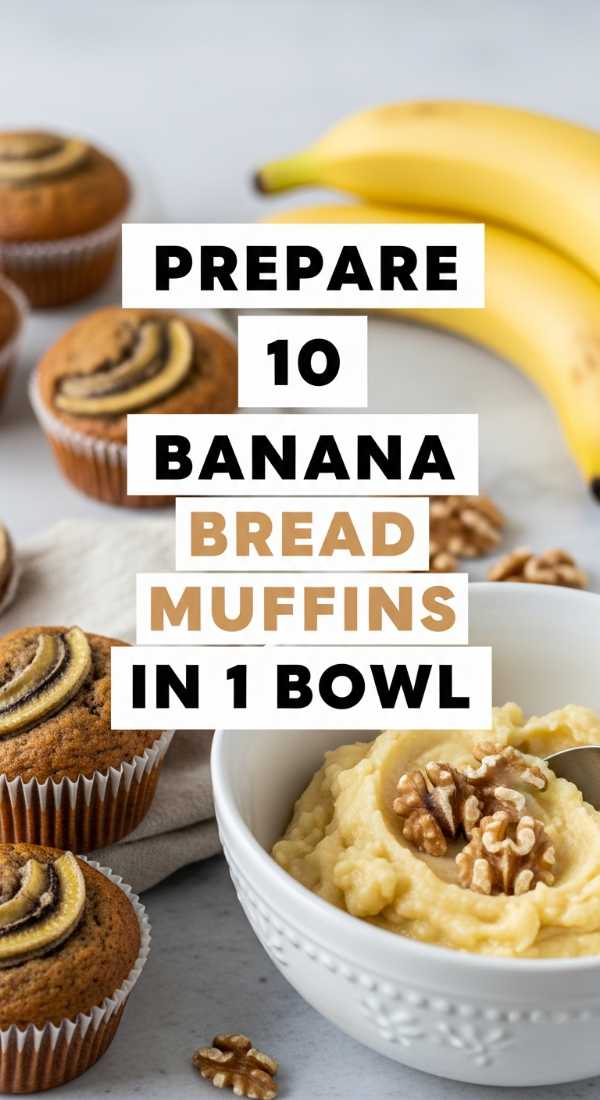 Prepare 10 Banana Bread Muffins In 1 Bowl 69ec86ef64ff5