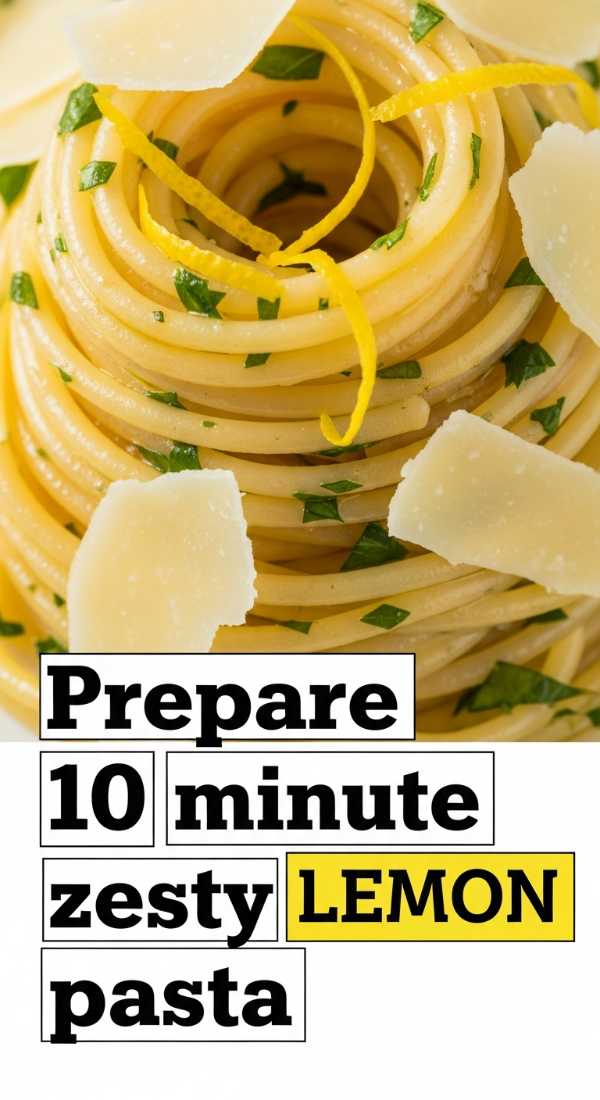 Prepare 10 Minute Zesty Lemon Pasta 69edf40e8f2f5