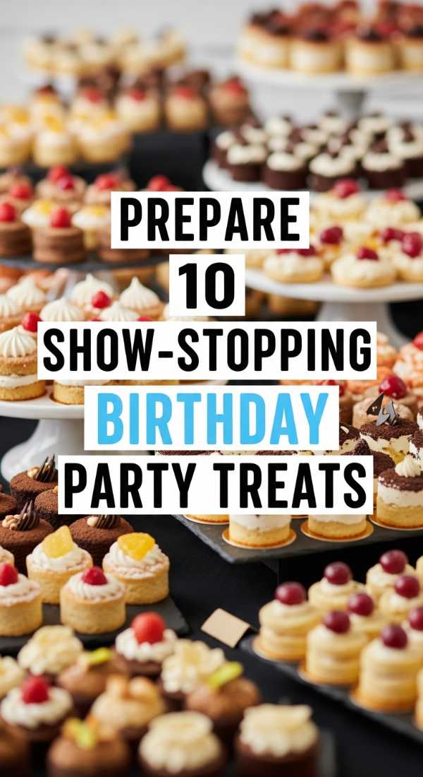 Prepare 10 Show Stopping Birthday Party Treats 69edfa8d62d64