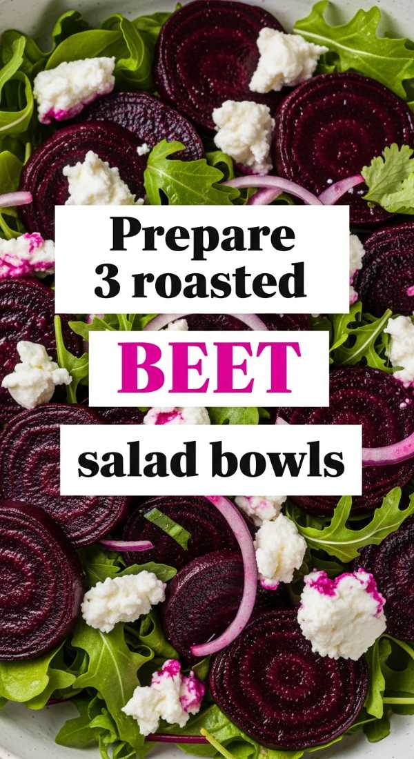 Prepare 3 Roasted Beet Salad Bowls 69ec6f184a5a6