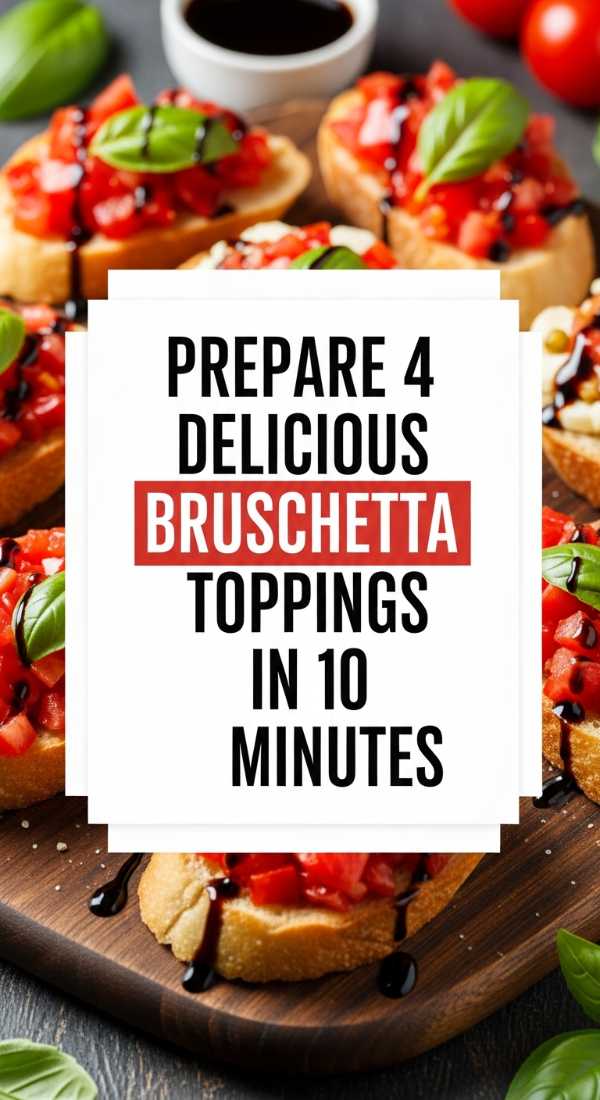 Prepare 4 Delicious Bruschetta Toppings In 10 Minutes 69eb960c2525c