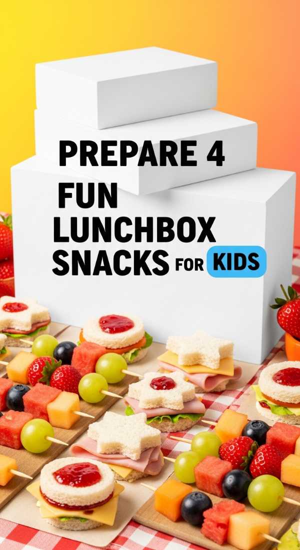 Prepare 4 Fun Lunchbox Snacks For Kids 69eb7fc445597