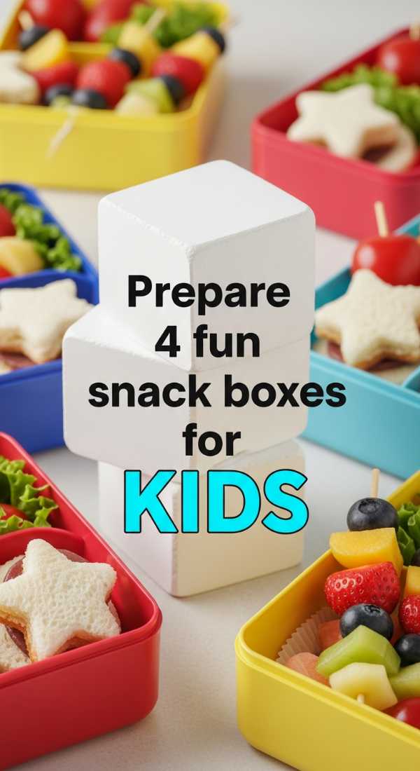 Prepare 4 Fun Snack Boxes For Kids 69ec86dbbdac7