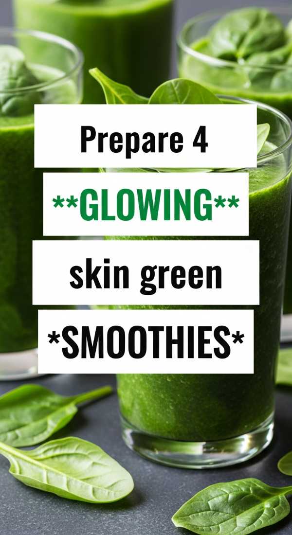 Prepare 4 Glowing Skin Green Smoothies 69e46e41cb2cf