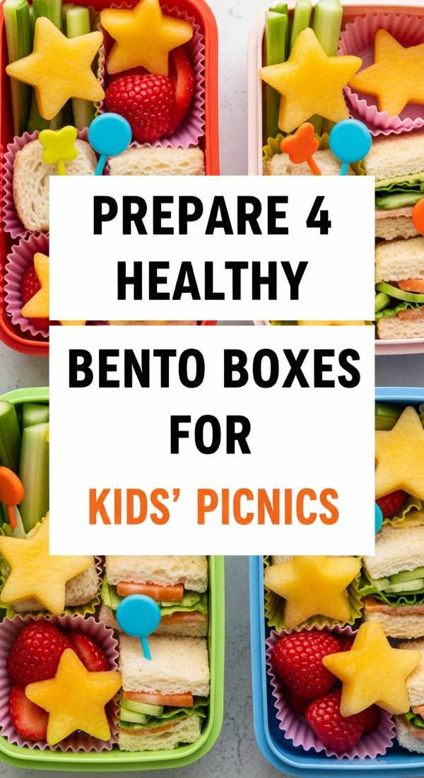 Prepare 4 Healthy Bento Boxes For Kids Picnics 69e5d860a4498