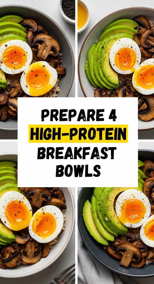 Prepare 4 High Protein Breakfast Bowls 69e20d2fc3a78