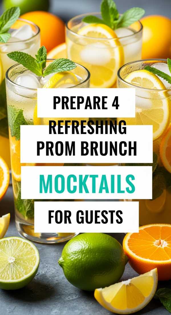 Prepare 4 Refreshing Prom Brunch Mocktails For Guests 69efae57f2e0e
