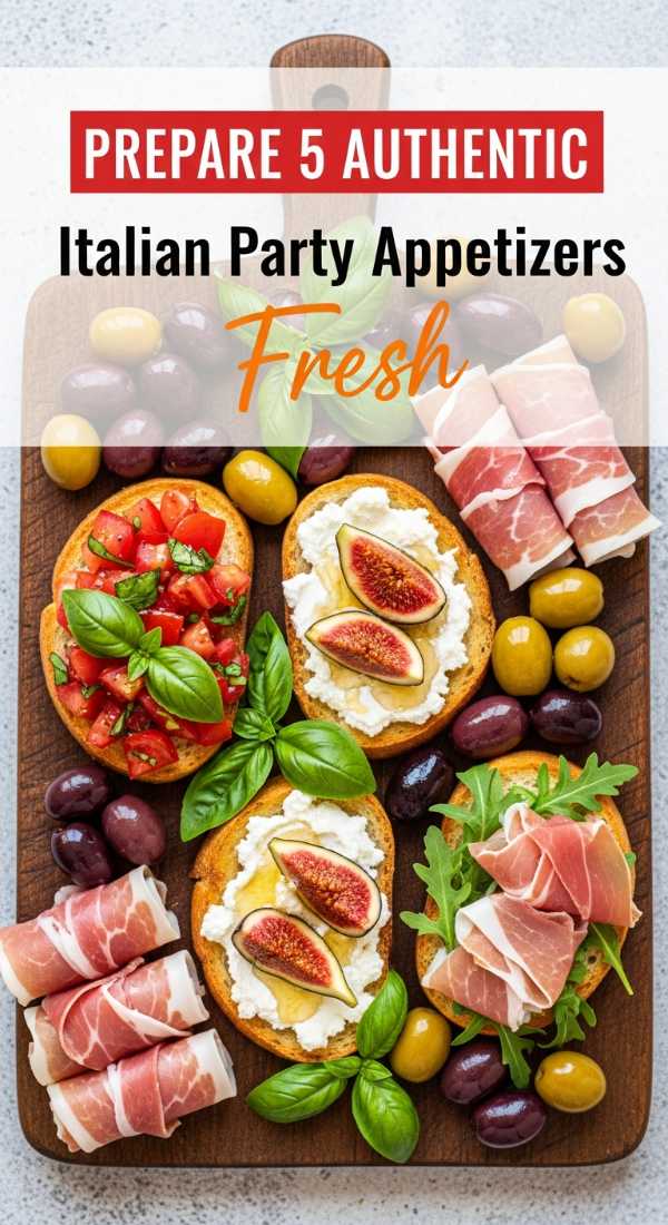 Prepare 5 Authentic Italian Party Appetizers In 20 Minutes 69e4ae359145e