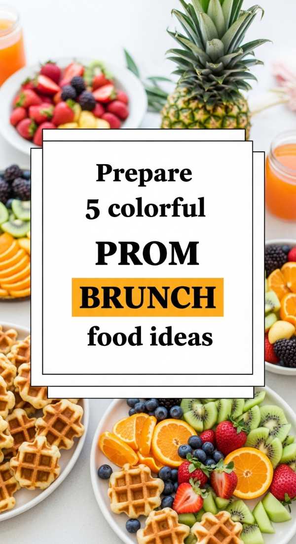Prepare 5 Colorful Prom Brunch Food Ideas 69f0decc546f4