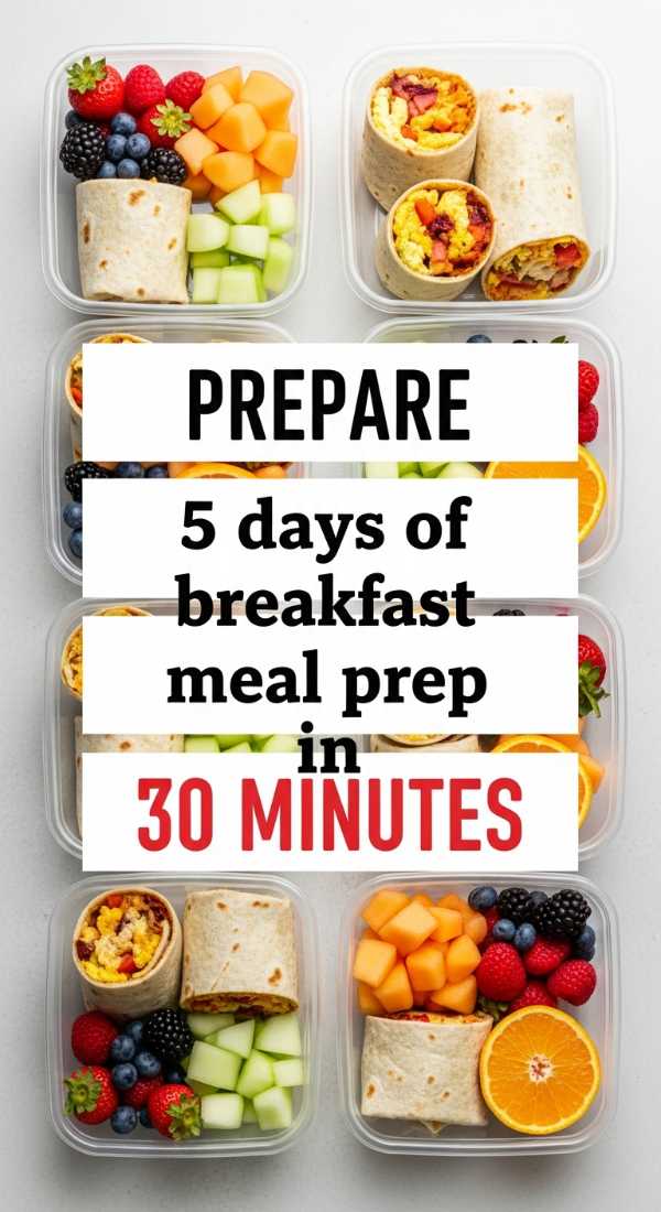 Prepare 5 Days Of Breakfast Meal Prep In 30 Minutes 69e9b56cbf96f