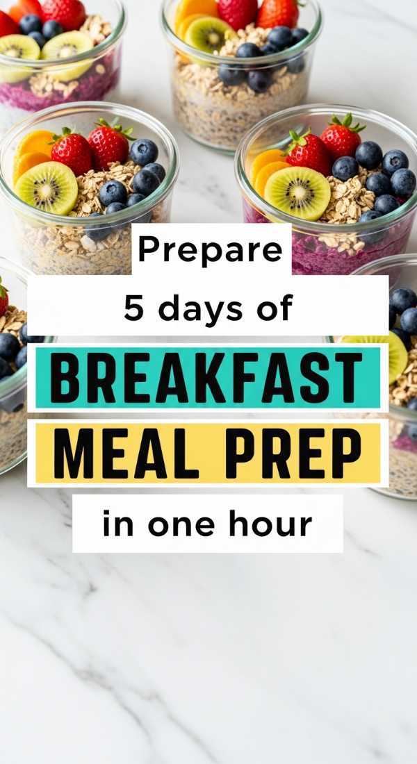 Prepare 5 Days Of Breakfast Meal Prep In One Hour 69f05aa988292