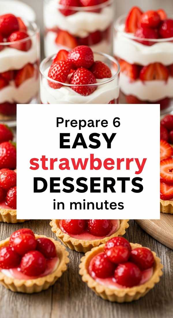 Prepare 6 Easy Strawberry Desserts In Minutes 69f05acb4153f