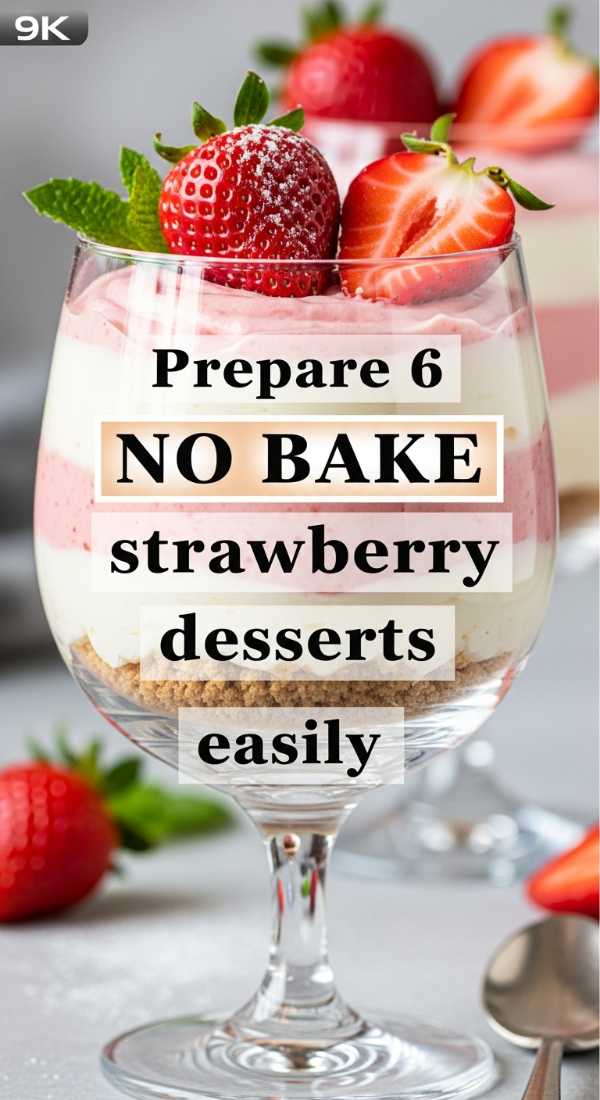 Prepare 6 No Bake Strawberry Desserts Easily 69e4702779d86