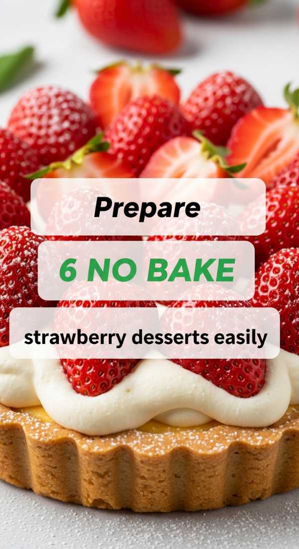 Prepare 6 No Bake Strawberry Desserts Easily 69e70c06b06c8