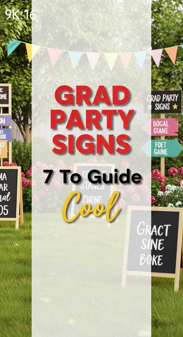 Prepare 7 Grad Party Signs To Guide Your Guests 69f2f0f8a0655