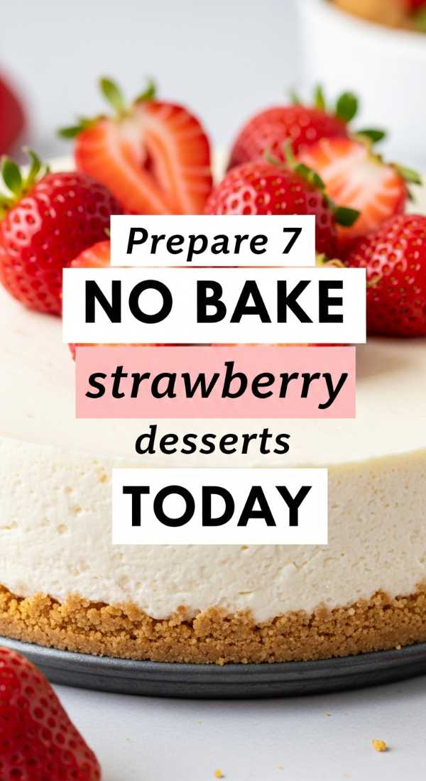 Prepare 7 No Bake Strawberry Desserts Today 69f05accd824e