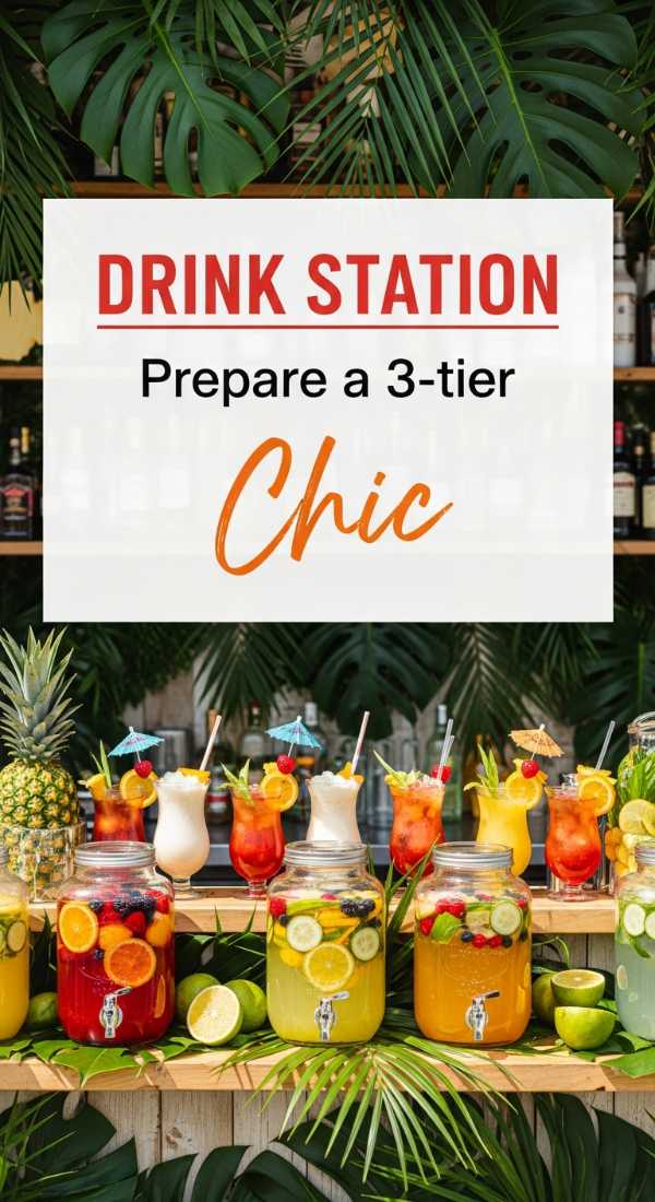 Prepare A 3 Tier University Graduation Drink Station 69e9f803659ef