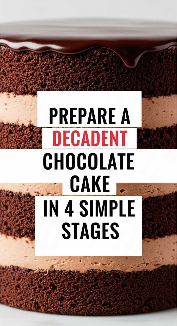 Prepare A Decadent Chocolate Cake In 4 Simple Stages 69eb7e2434f65