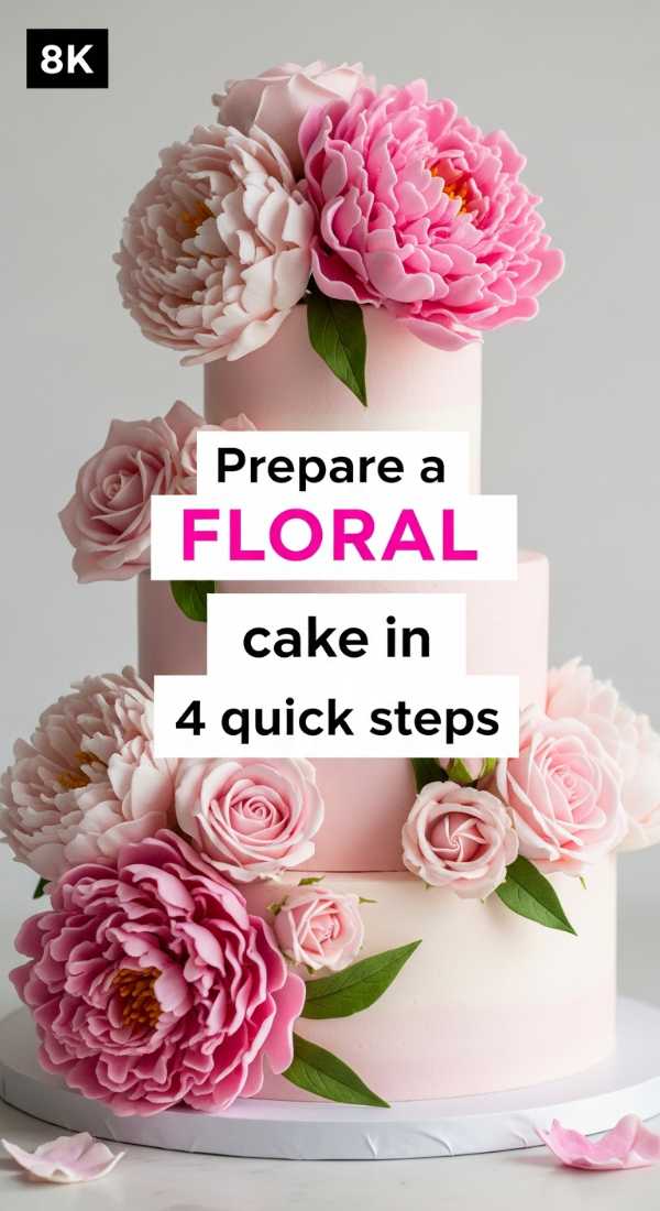 Prepare A Floral Cake In 4 Quick Steps 69f05ab0b5346