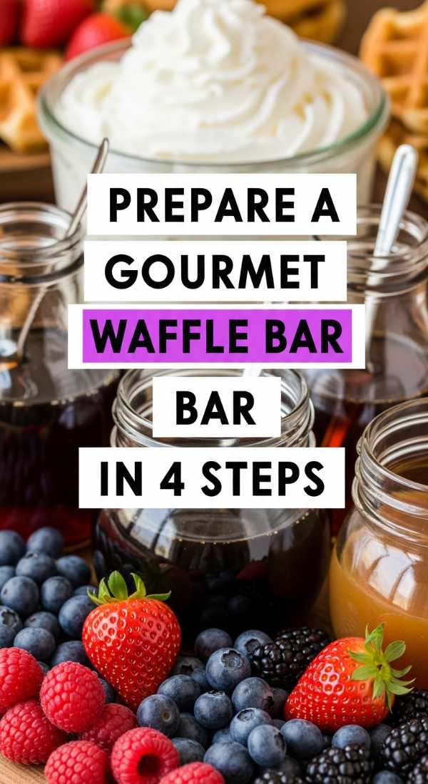 Prepare A Gourmet Waffle Bar In 4 Steps 69efa7a412357