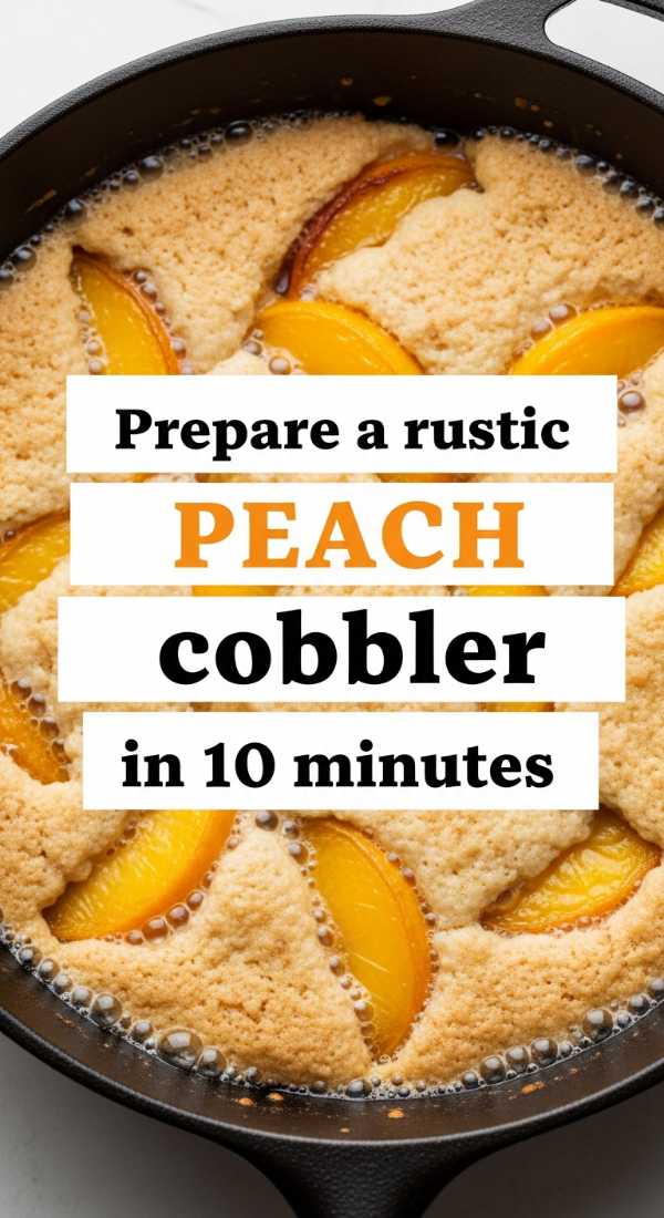 Prepare A Rustic Peach Cobbler In 10 Minutes 69ef468d522f9