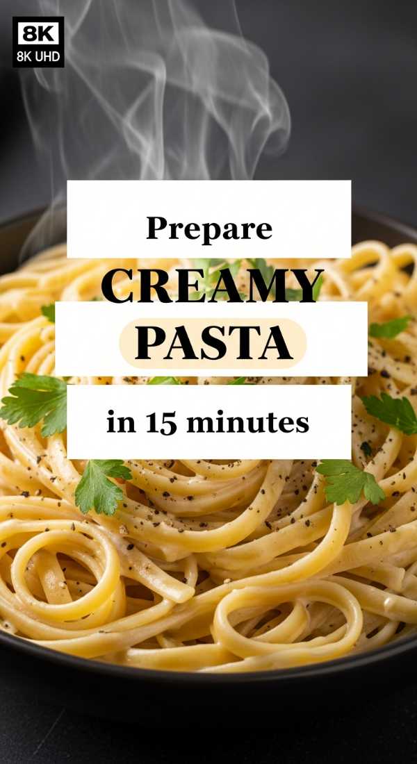 Prepare Creamy Pasta In 15 Minutes 69e21f03ba59d