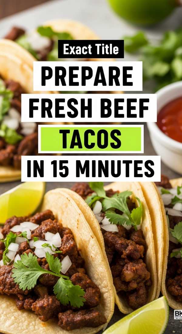 Prepare Fresh Beef Tacos In 15 Minutes 69e21f0addd0b