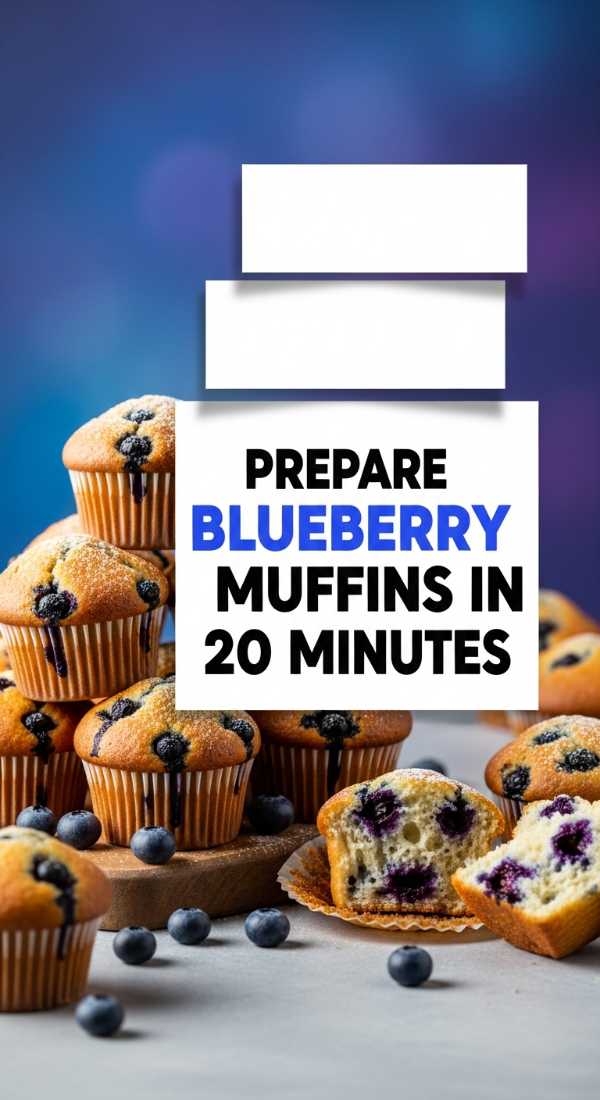 Prepare Fresh Blueberry Muffins In 20 Minutes 69ef469b01825