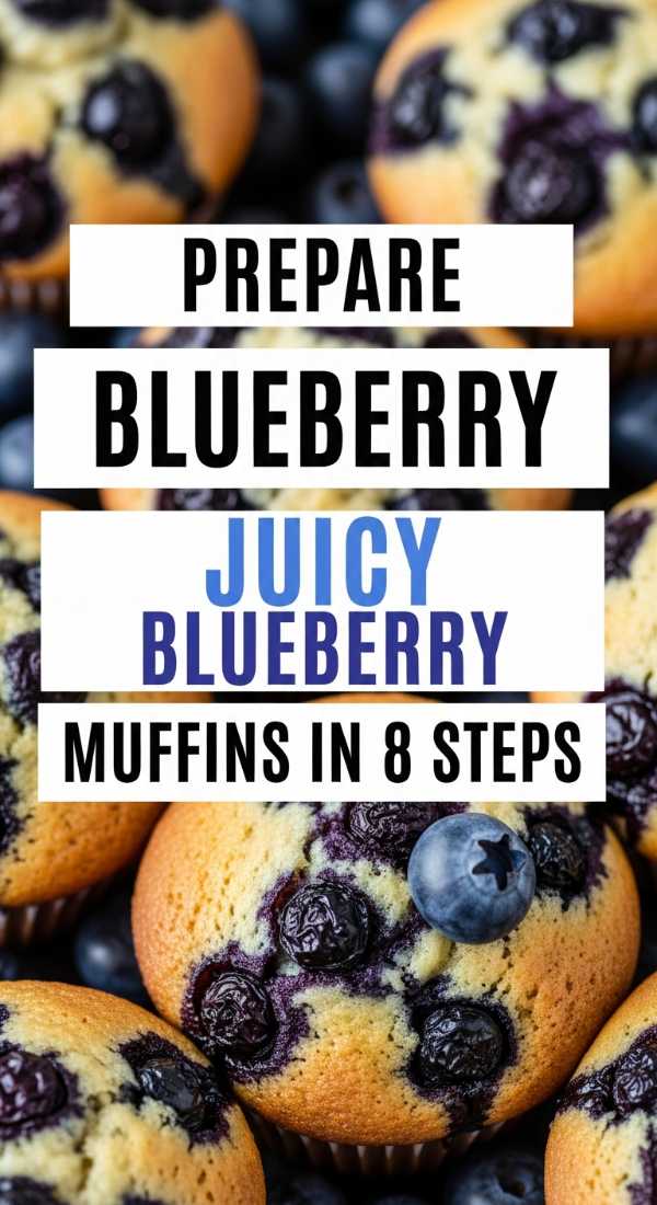 Prepare Juicy Blueberry Muffins In 8 Steps 69eb7e20b9b0f